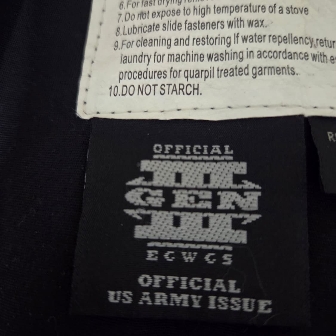 미국 Galls M65 필드자켓 ECWCS 블랙 S-R 상품이미지8