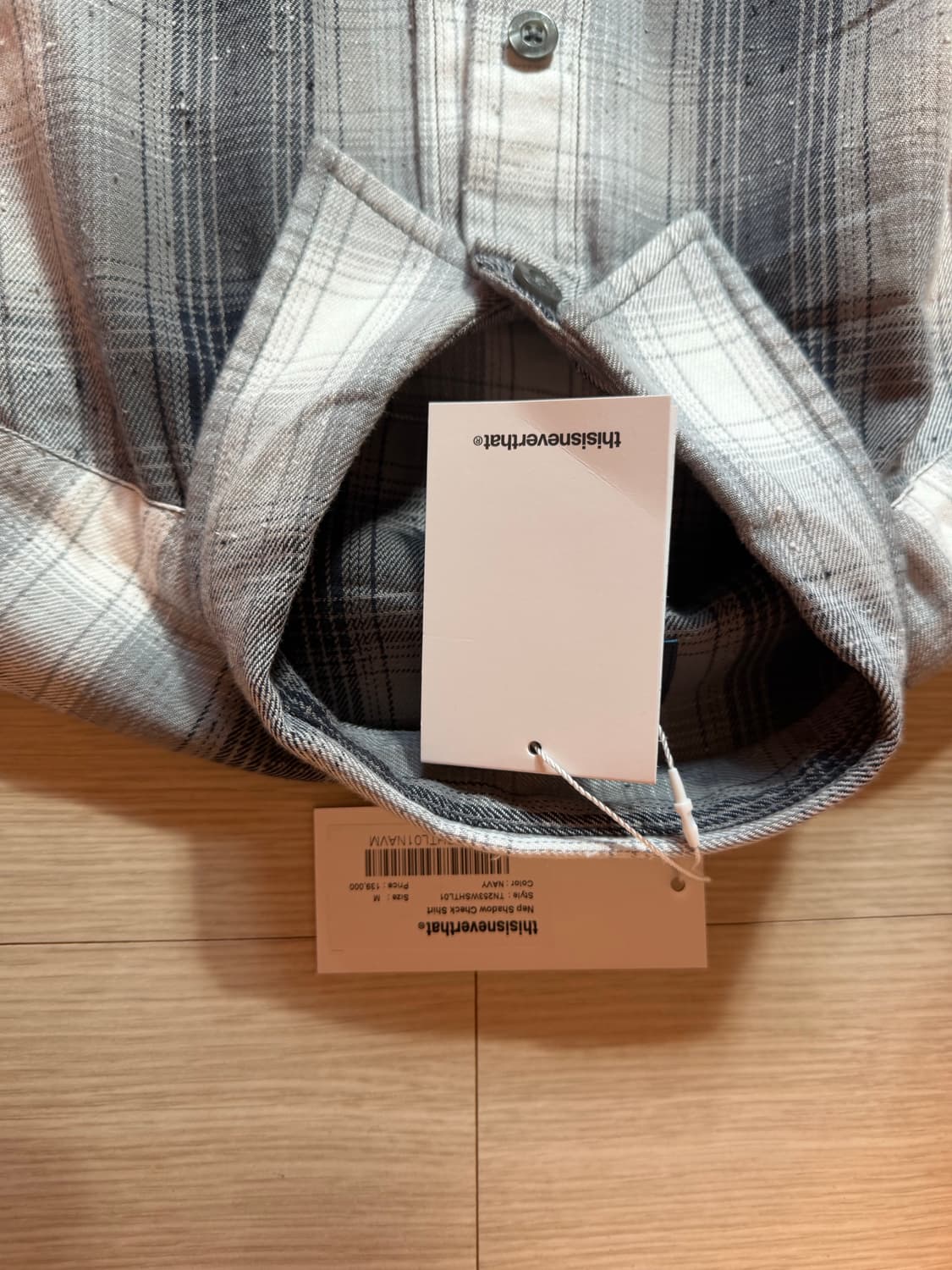 디스이즈네버댓 넵 쉐도우 체크셔츠 m 상품이미지2