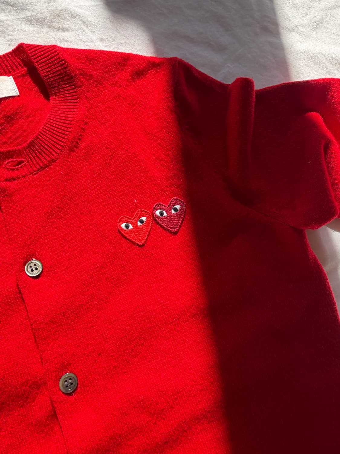 여자) 꼼데가르송 더블와펜 가디건 M 상품이미지2