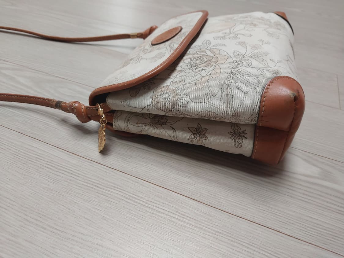 정품 구찌 빈티지 플로랄 캔버스 크로스백 상품이미지5