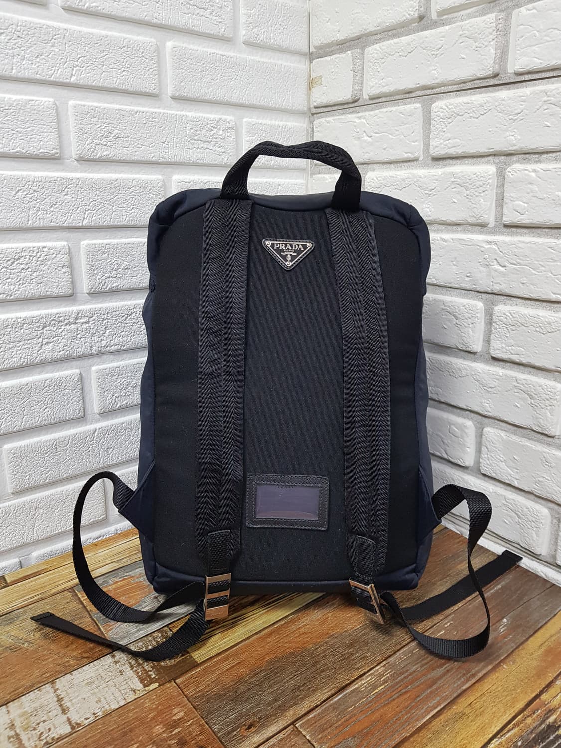 [정품] 프라다 테수토 패브릭 남성백팩 네이비 상품이미지3