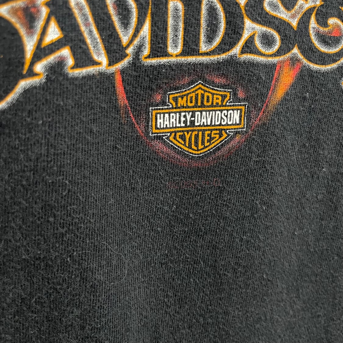 할리데이비슨 00s 플레임 불꽃 라스베가스 페이딩 빈티지 반팔 티셔츠 상품이미지5