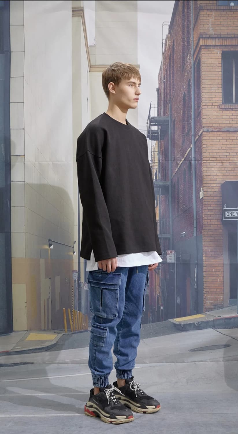 세븐셀라 컴포터블 데님 포켓 카고 조거 상품이미지3