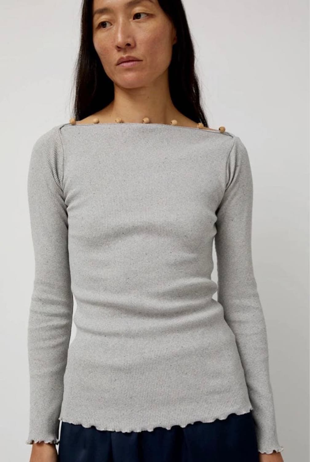 Baserange tav long sleeve grey tee 상품이미지1