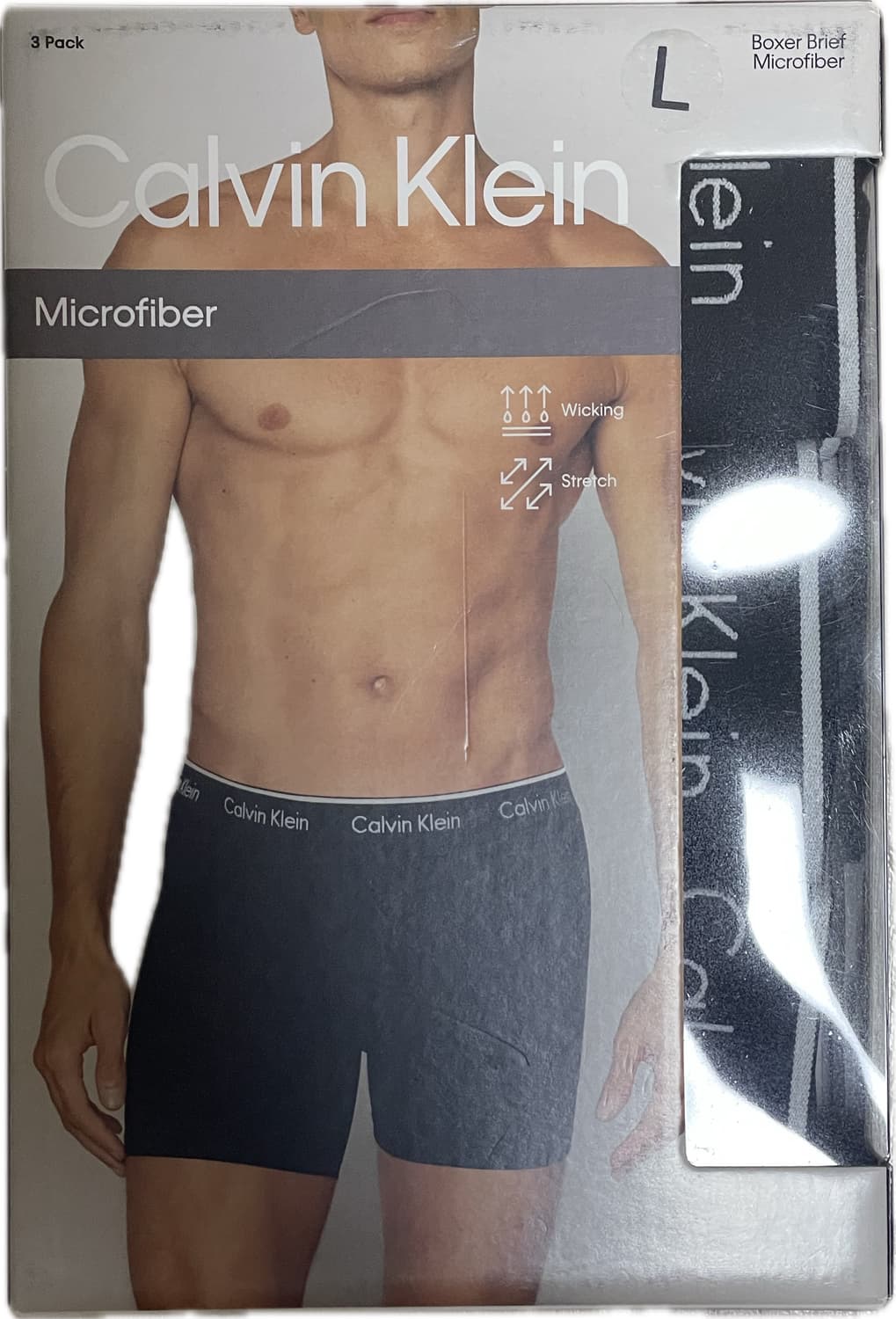 새상품 캘빈클라인 남성 마이크로화이버 박서 브리프 블랙 L 상품이미지1
