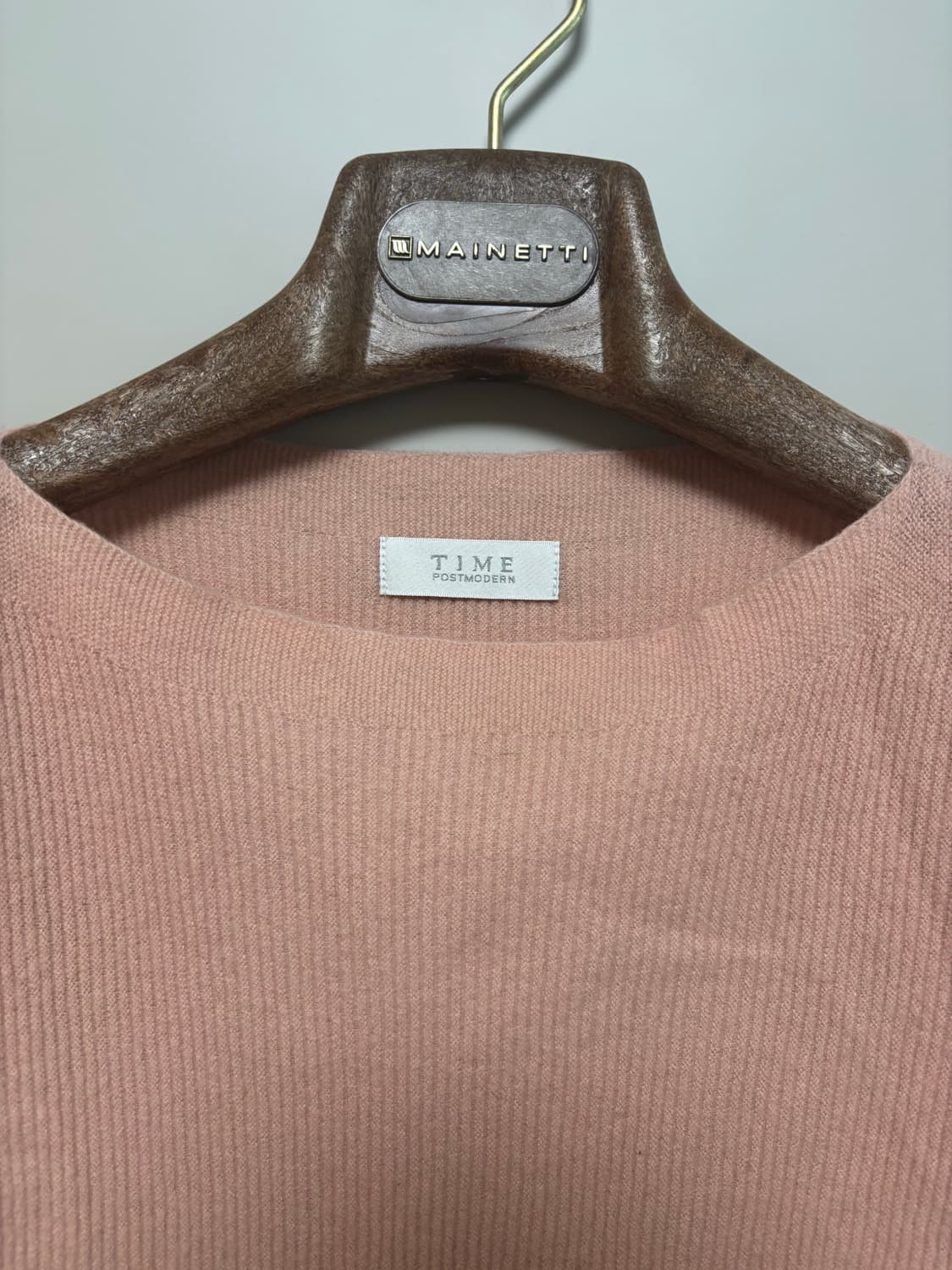 TIME 핑크 골지 니트 상품이미지2