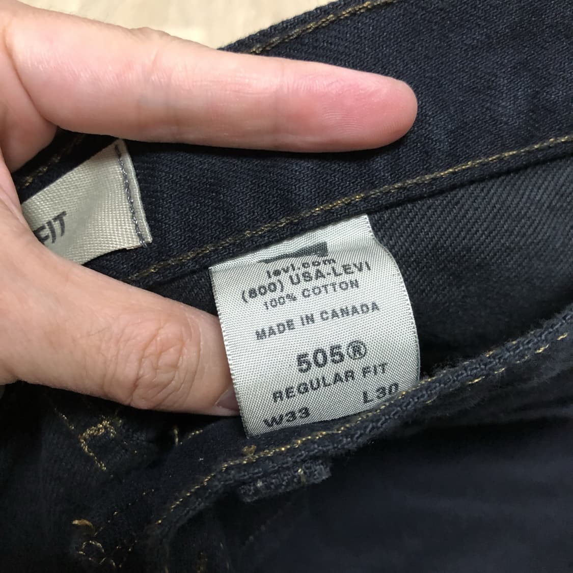 (31) 00's 리바이스 Levi's 505 레귤러핏 블랙 흑청 데님 상품이미지4