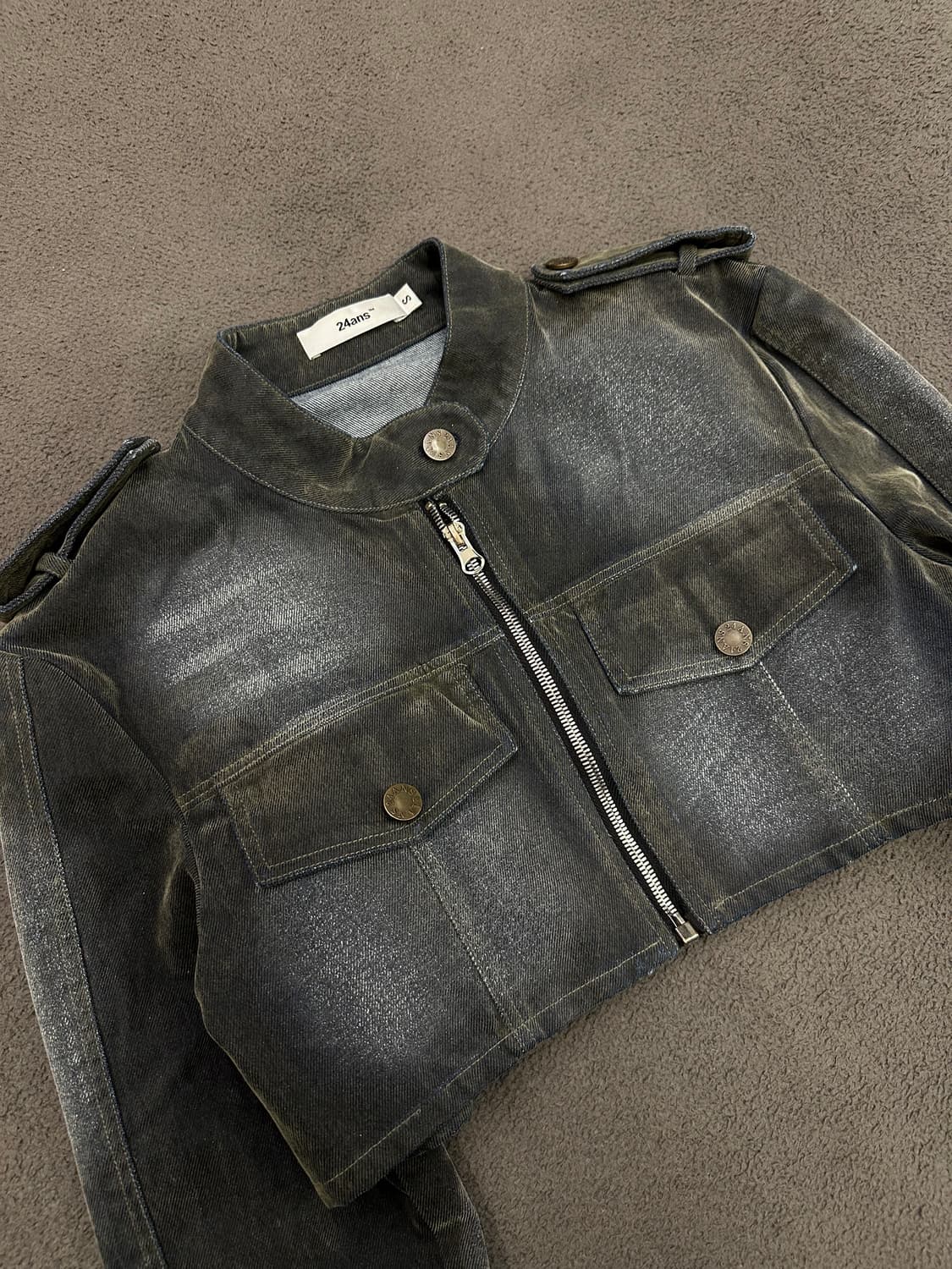 24ans 크롭 라이더 자켓 처분  상품이미지2