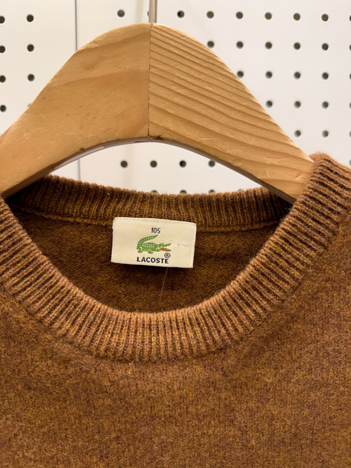 라코스테 울 니트 스웨터 브라운 U1112 상품이미지5