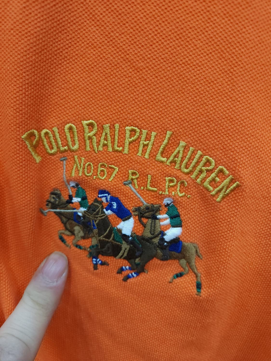 폴로 랄프로렌 오렌지 트리플 빅포니 pk 반팔 카라티 

 상품이미지3