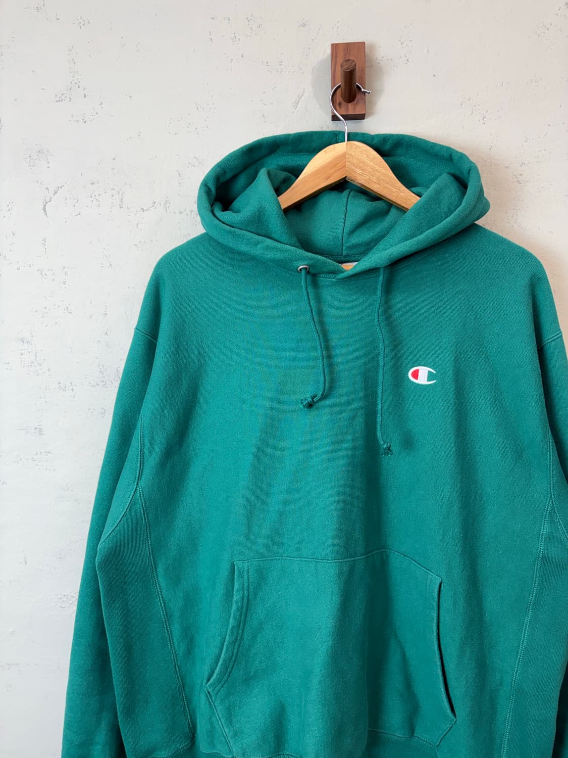 챔피온 리버스위브 후드티 그린 상품이미지5