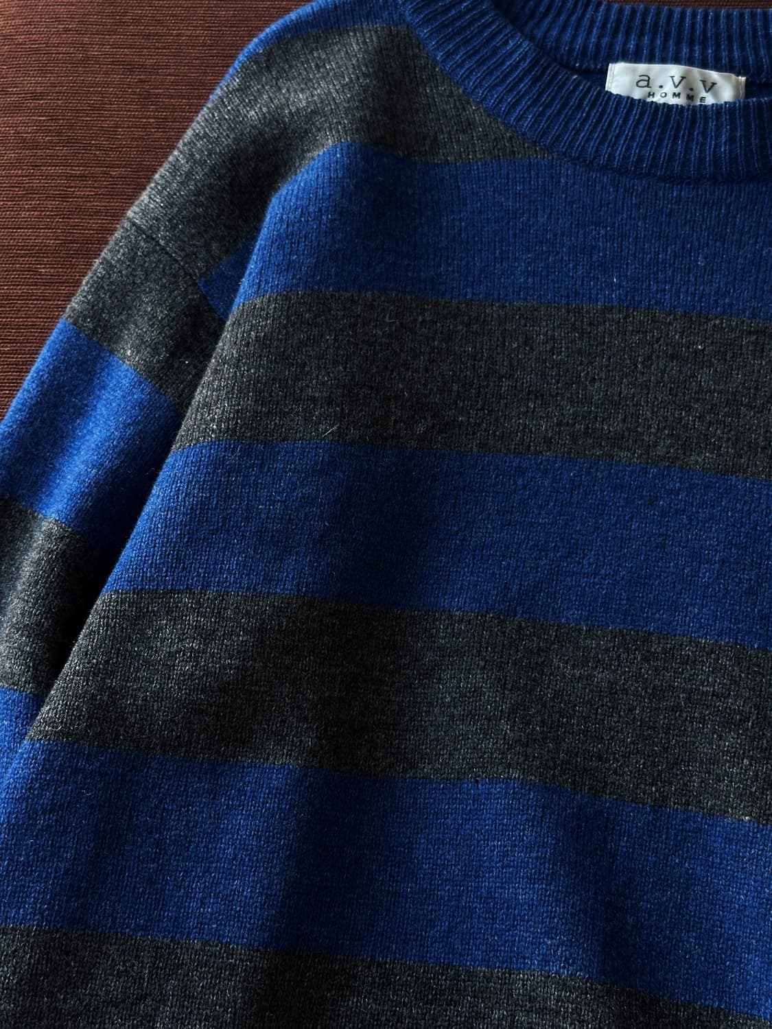 Middle gauge border knit TOP 상품이미지3