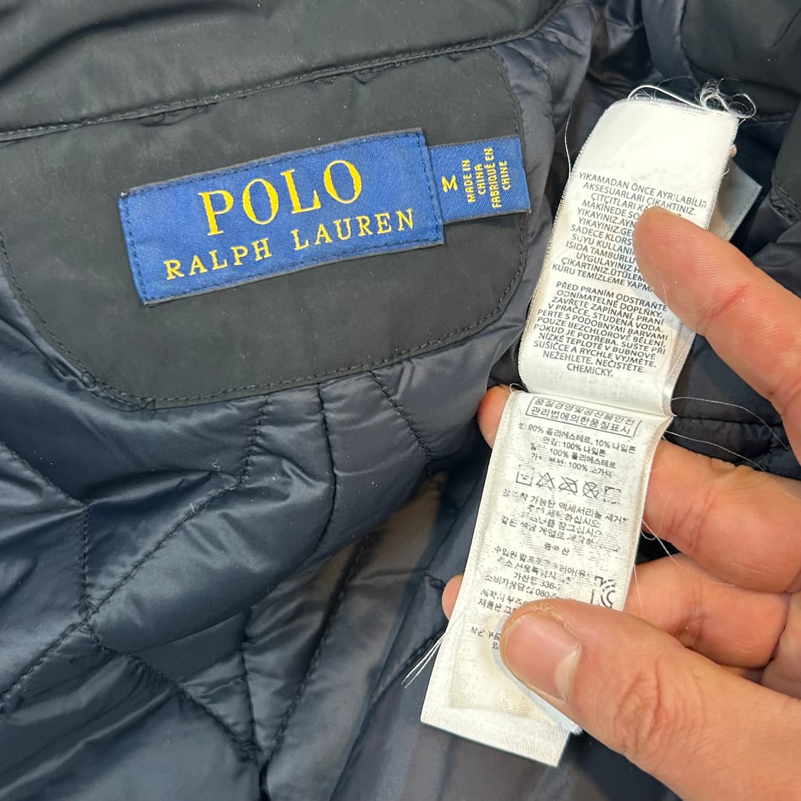 M) 폴로 랄프로렌 블랙 퀼팅 코트 자켓 상품이미지9