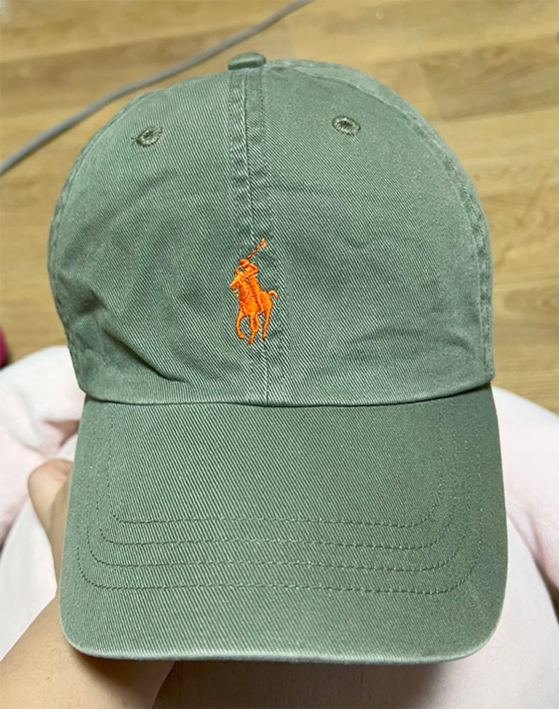 POLO 폴로 캐주얼 모자 볼캡 카키 정품 상태좋음 프리 상품이미지1
