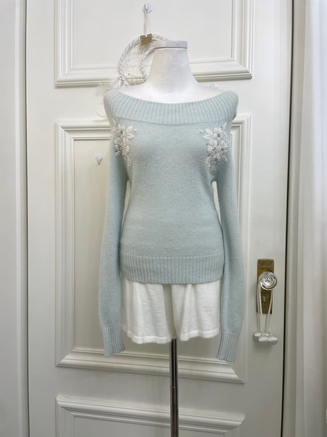 white angora banding mini pants 상품이미지6