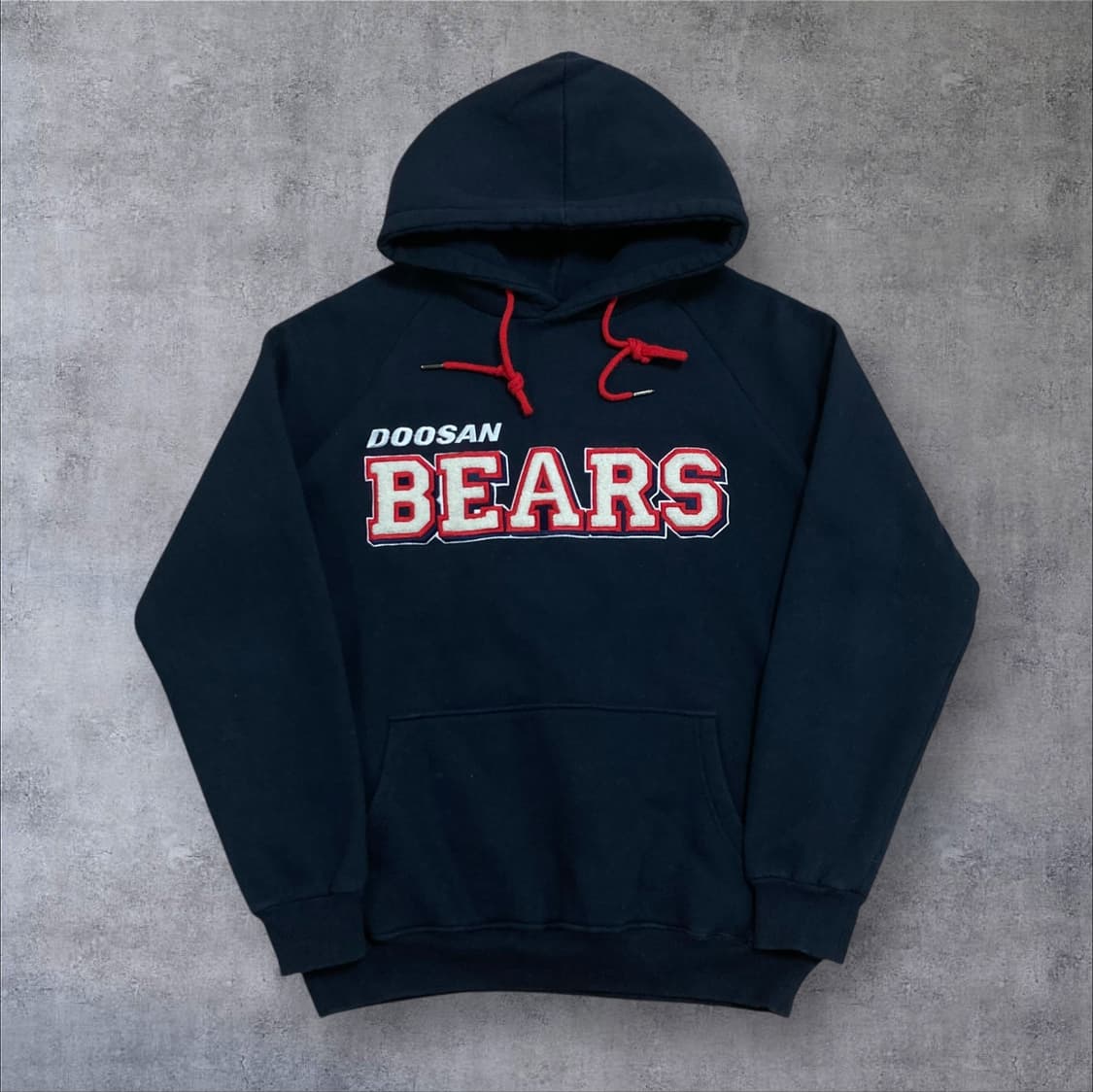 두산 베어스 스펠아웃 네이비 후드티 상품이미지1