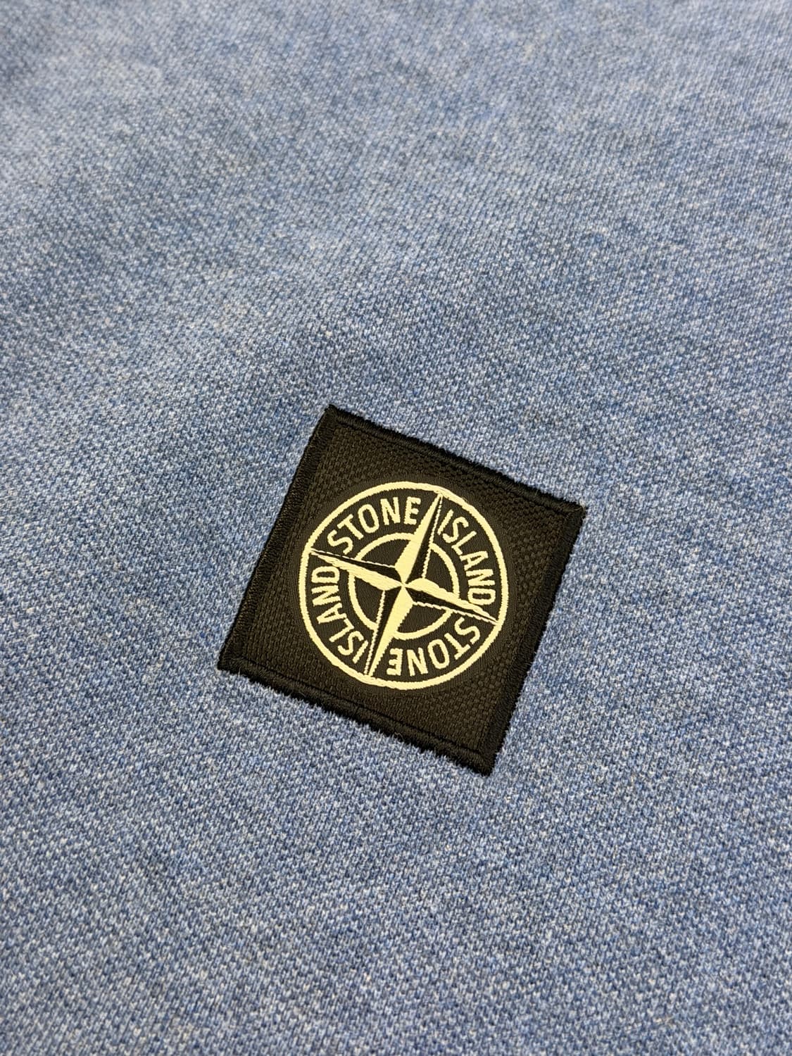 스톤아일랜드 패치로고 pk 반팔 카라티 블루 상품이미지2