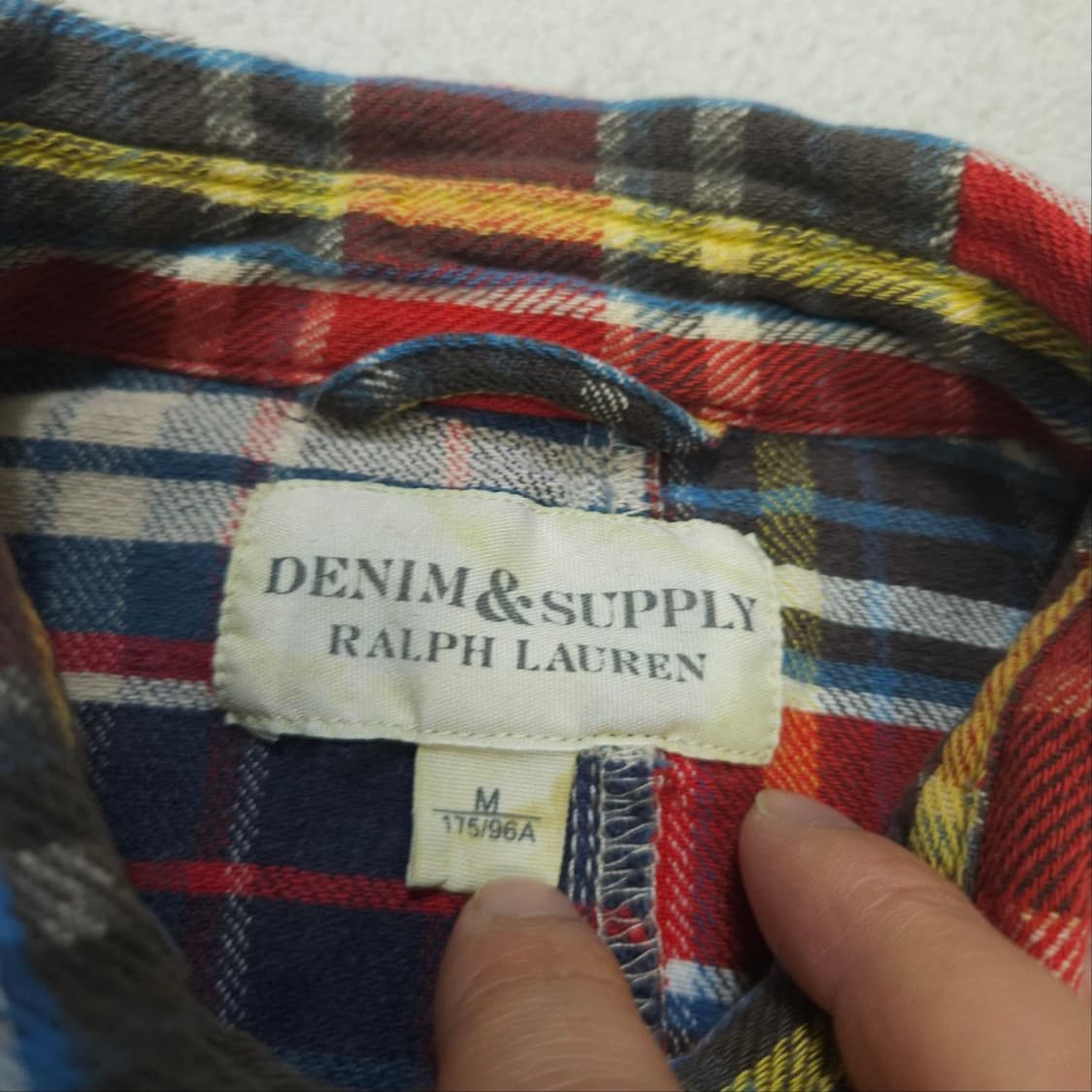 데님앤서플라이 패치워크 셔츠 M 상품이미지6