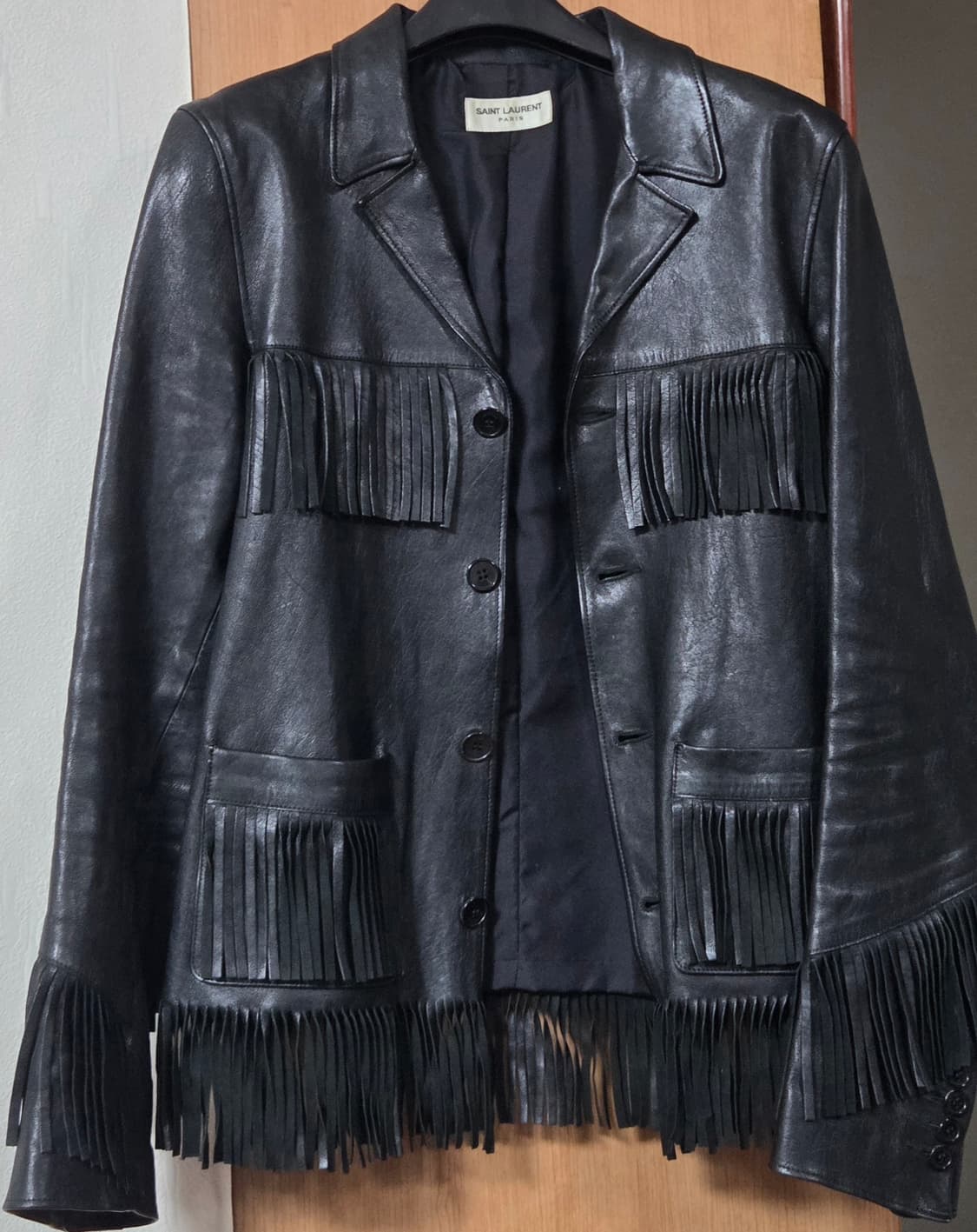 Saint Laurent 13fw leather Fringe jacket 상품이미지1