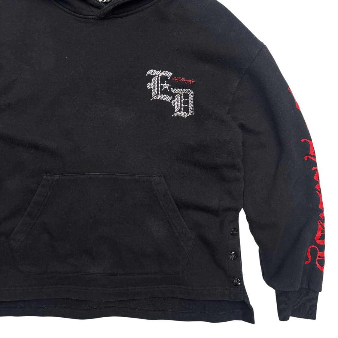 애드하디 y2k 블랙 후드티 S 상품이미지3