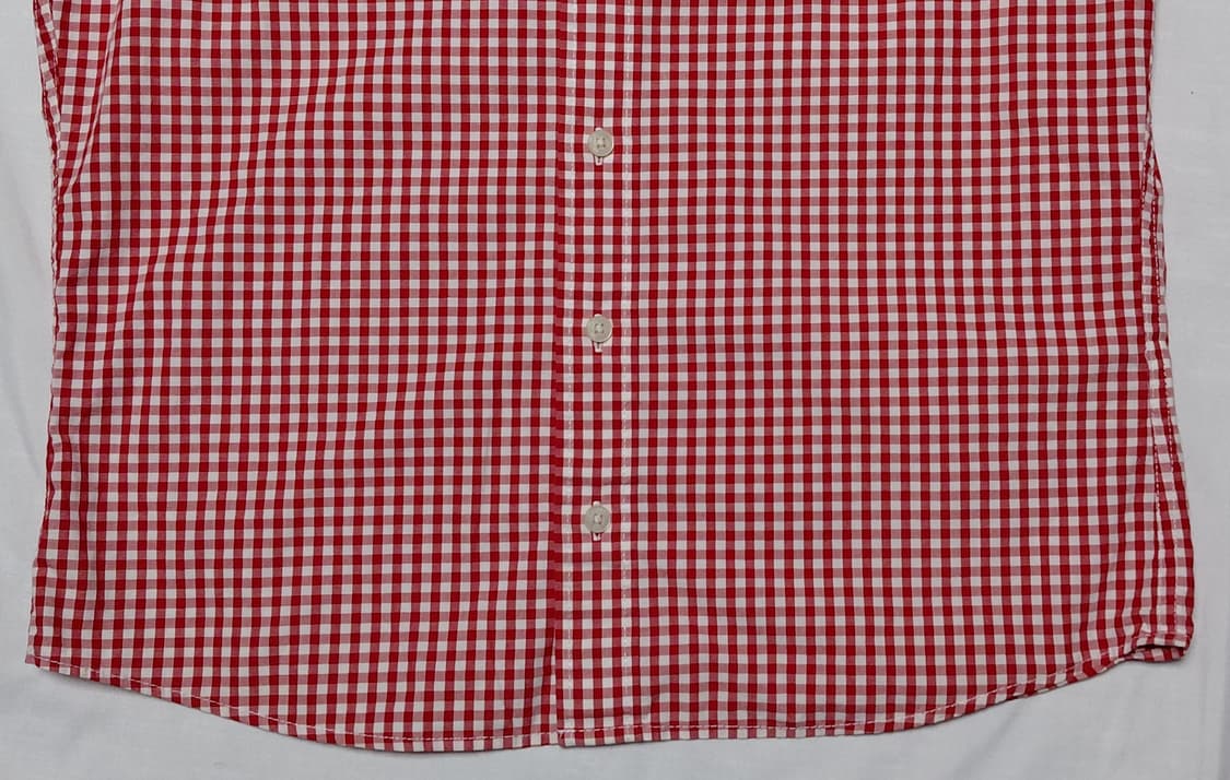 [L] 홀리스터 레드 긴팔 체크 셔츠 (상태 최상) 상품이미지4