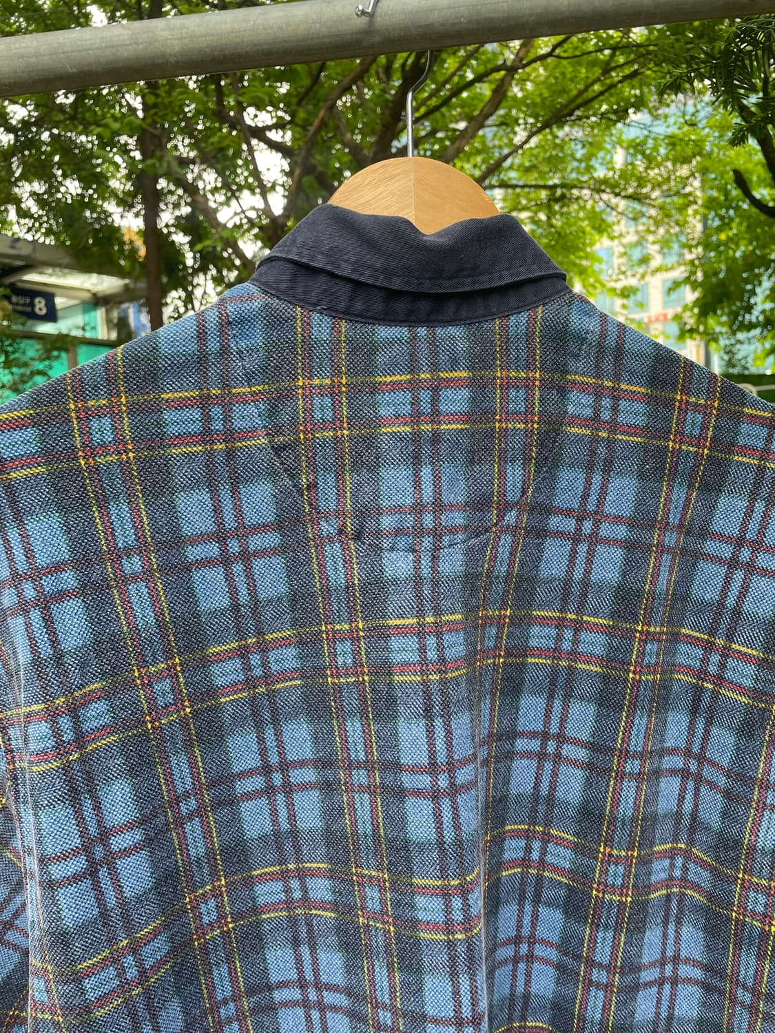 90s Dockers Levis 체크 카라티 상품이미지4