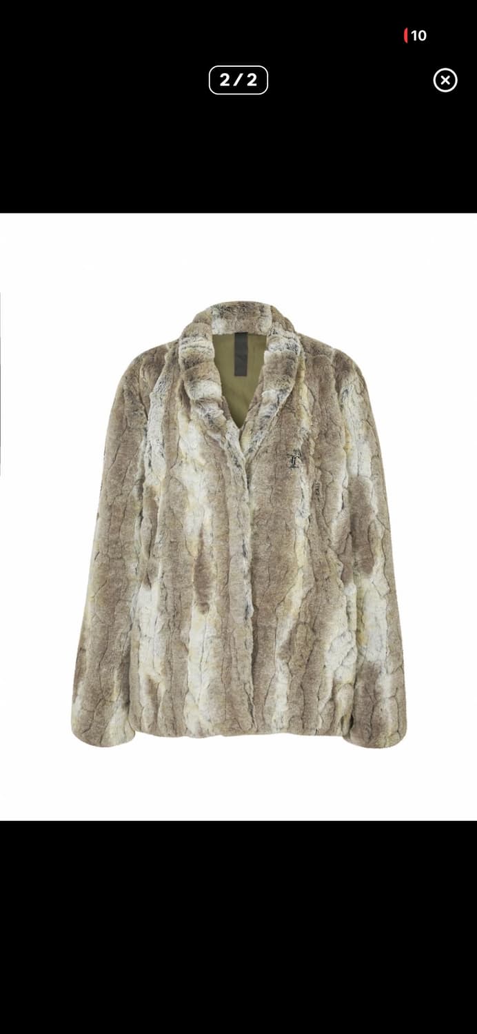 LEEY MIXED HAIRY FUR JACKET KHAKI BROWN 상품이미지3