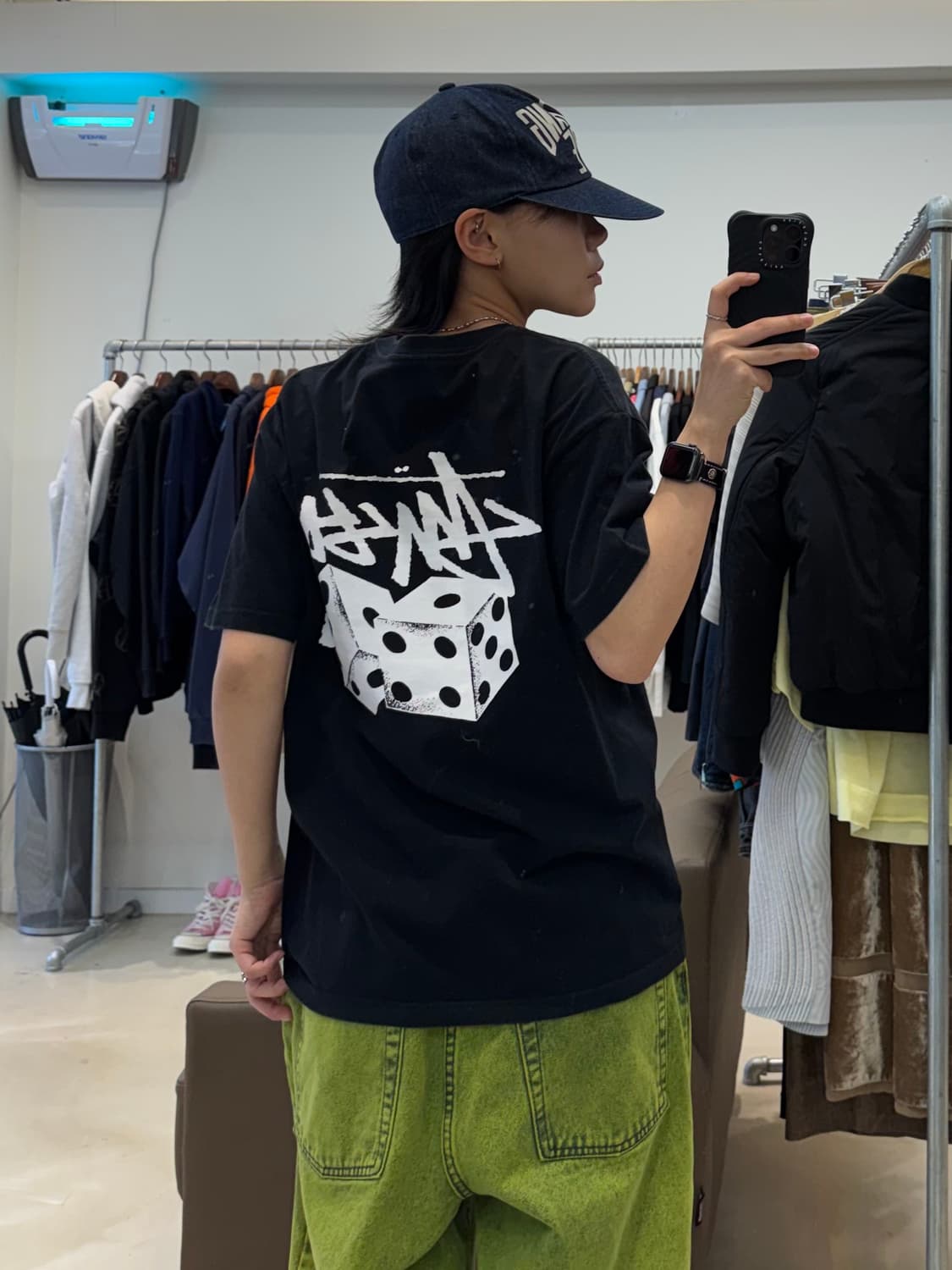 스투시 다이스 피그먼트 다이드 티셔츠 상품이미지5