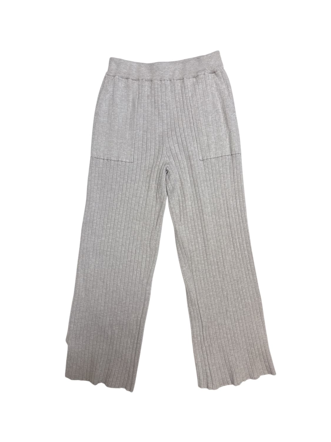 리브드 절개 레이어드 팬츠 상품이미지1