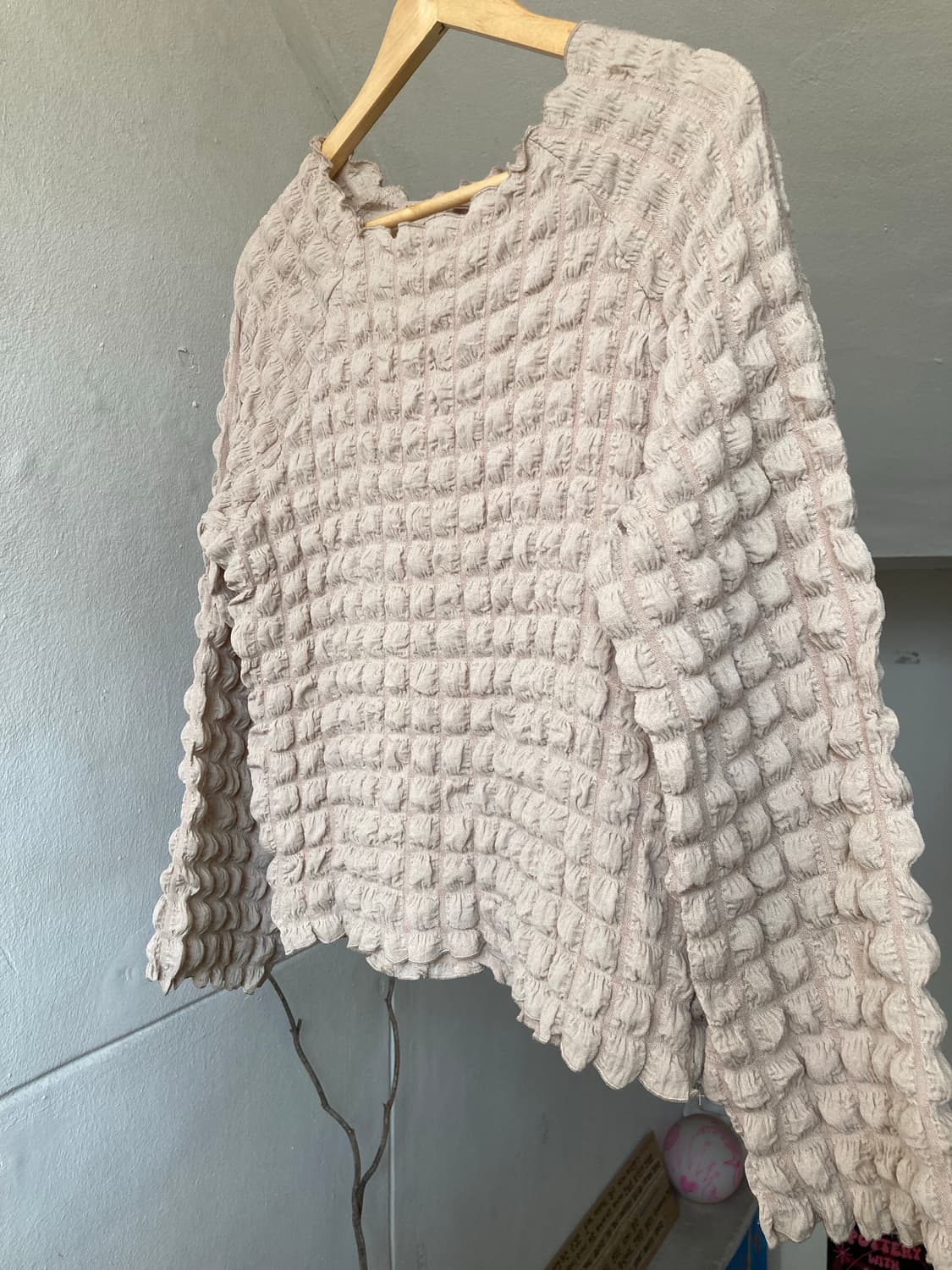 베이직 긴팔 구름 블라우스 상품이미지3