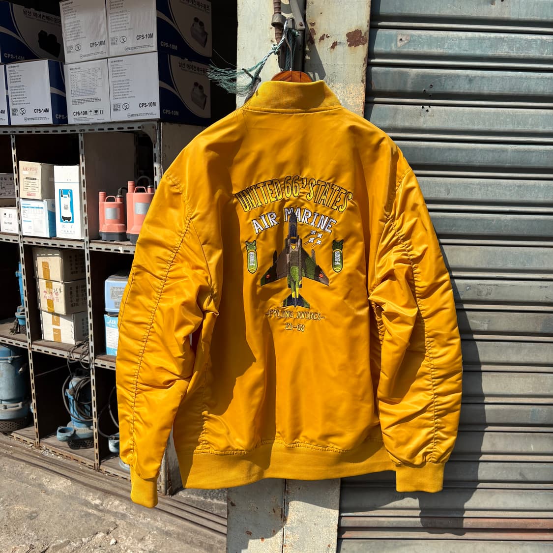 빈티지 에어포스 패치 봄버 상품이미지4