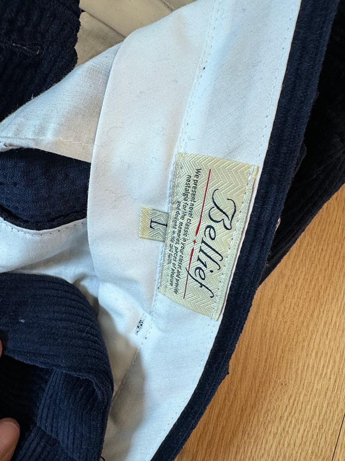 벨리프 코듀로이 트라우져 상품이미지3