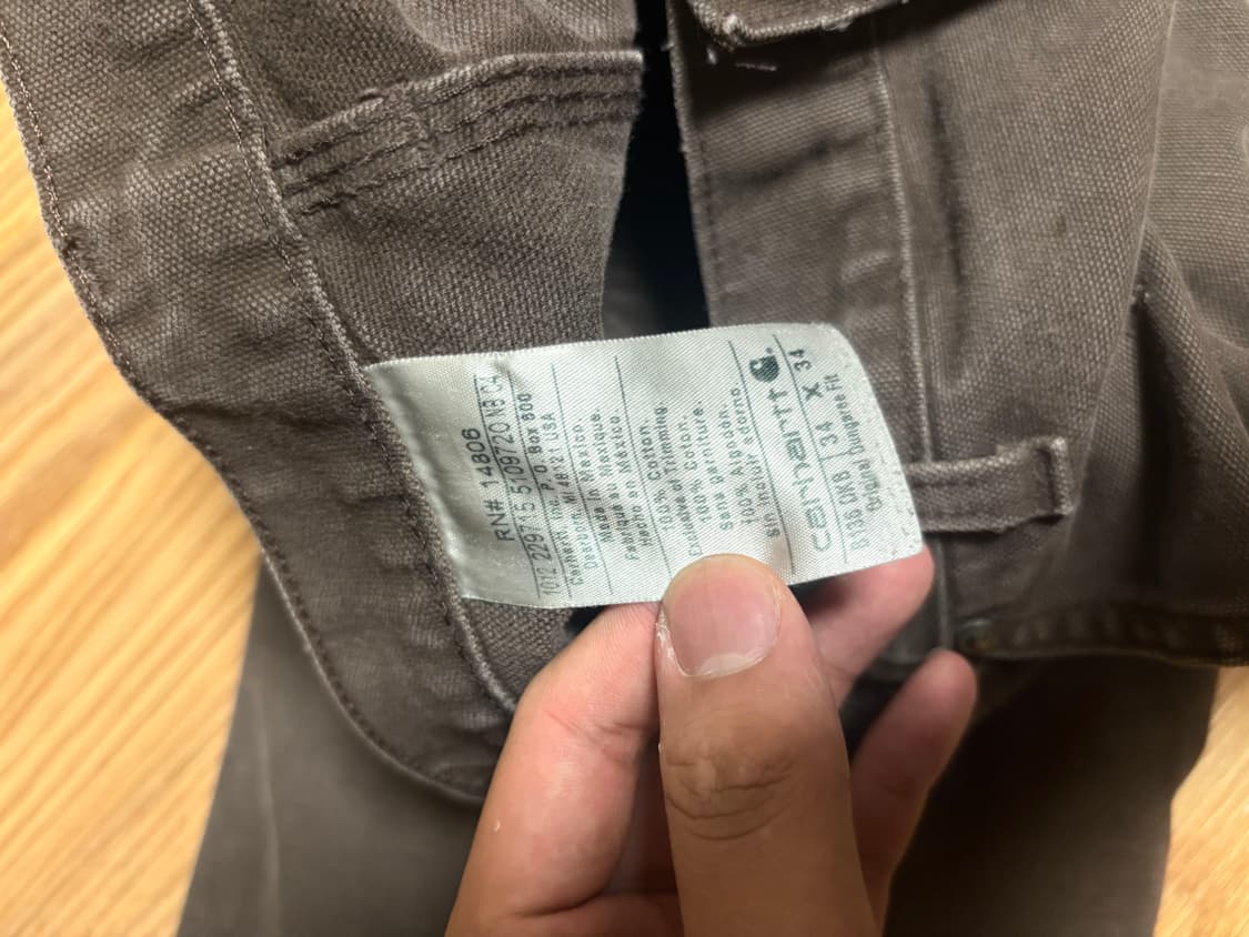 칼하트 더블니 브라운 34 10s 상품이미지3