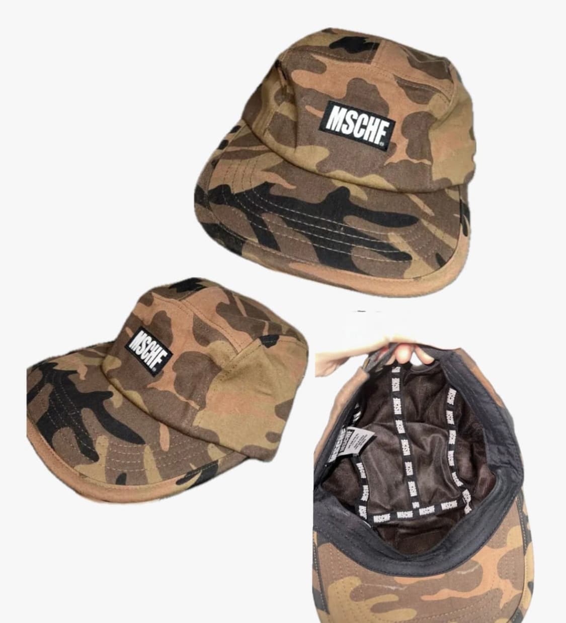 미스치프 옛날로고 카모 캠프캡 모자 볼캡 빈티지 브라운 카고 상품이미지2