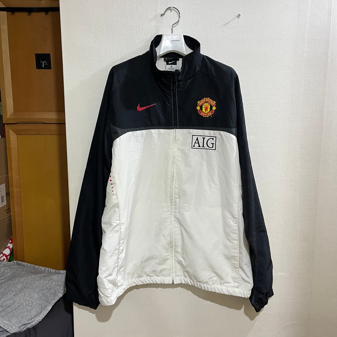 (XL) 나이키 맨유 09-10 AIG 범고래 바람막이 자켓 상품이미지1