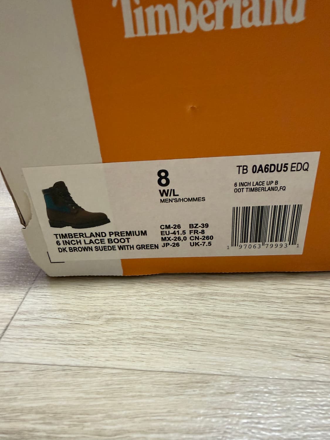 디스이즈네버댓 팀버랜드 6인치 260 상품이미지4