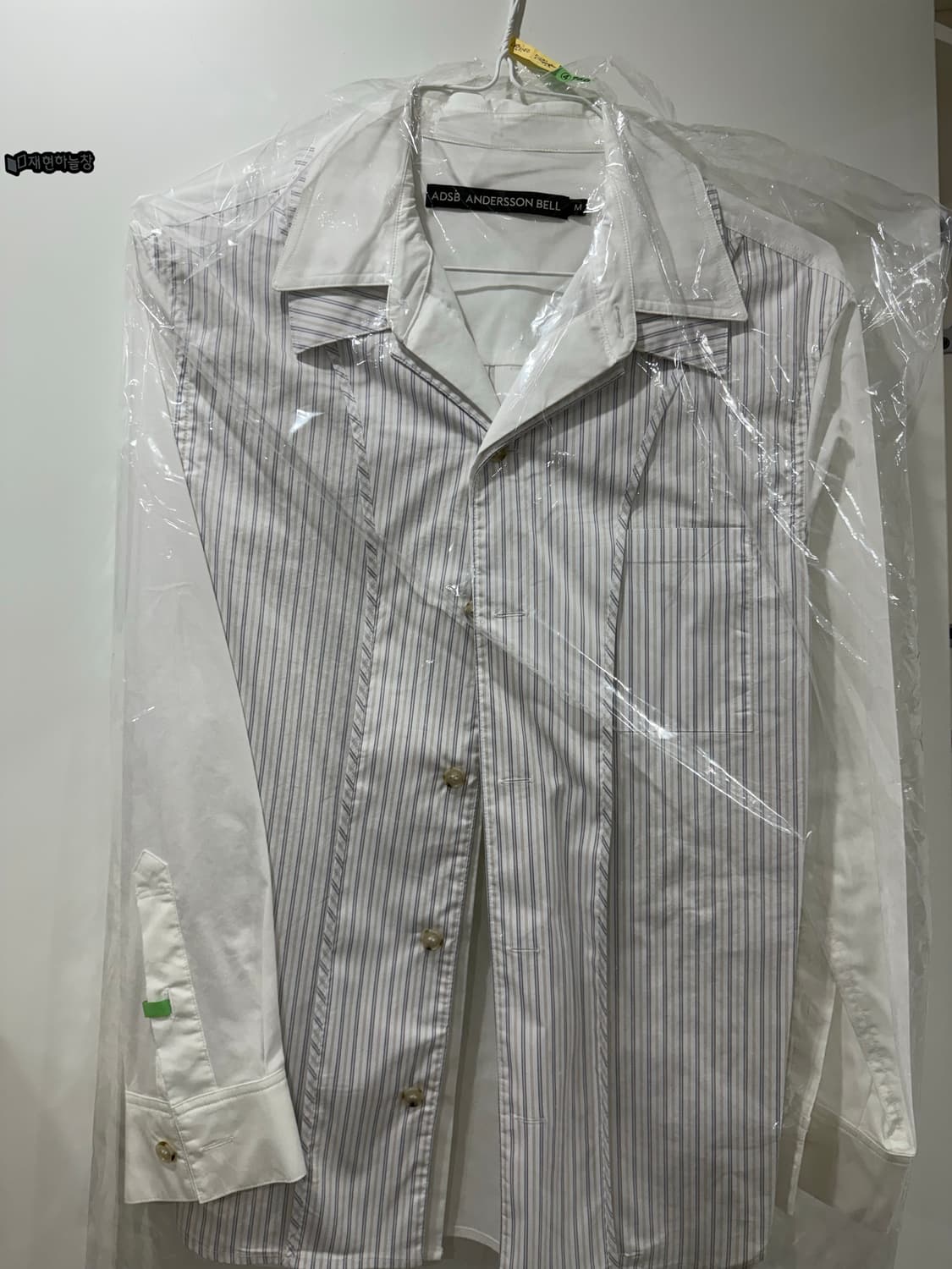 앤더슨벨 오픈카라 레이어드 셔츠 상품이미지2