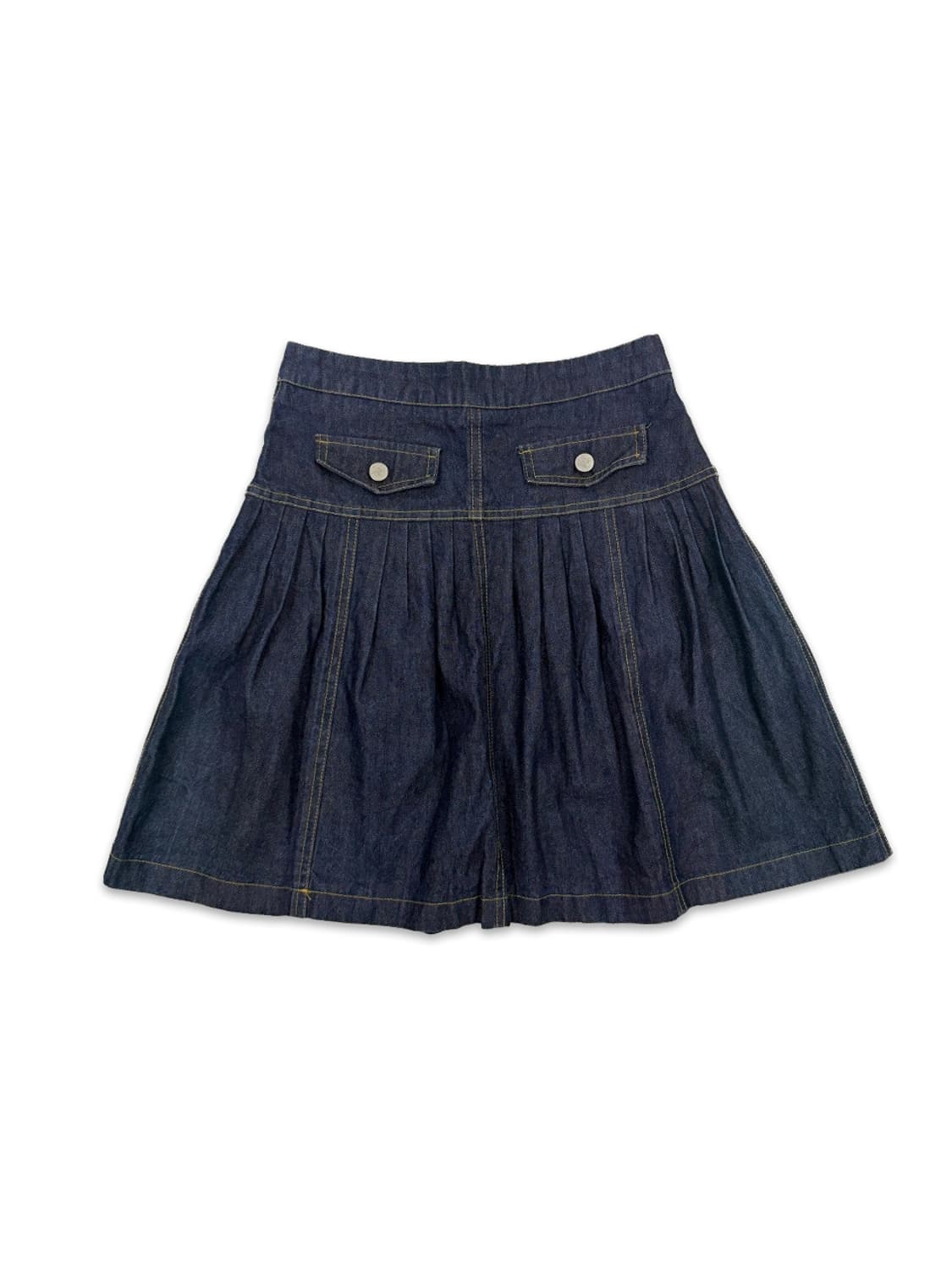 빈티지 데님 플리츠 미니 스커트 상품이미지4