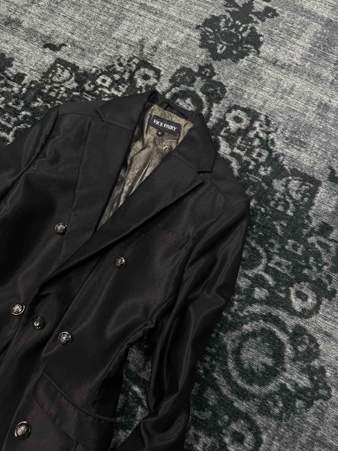 Vice fairy 00s vkei satin double jacket 상품이미지3