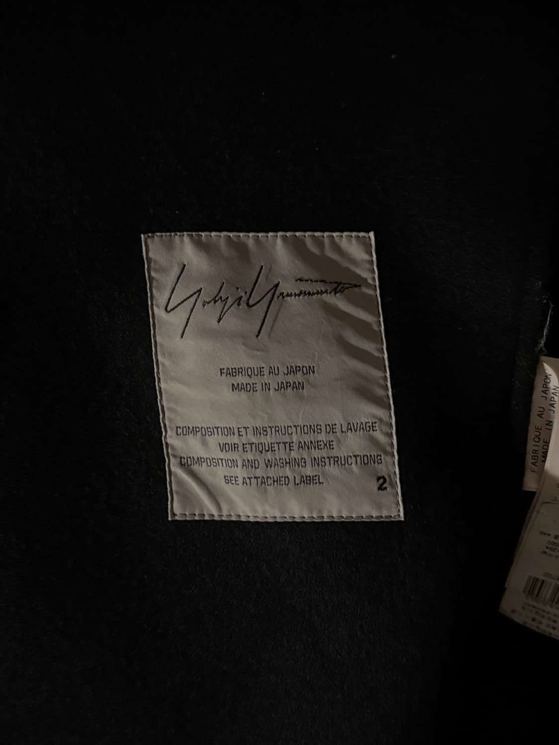 요지야마모토 펨므 FW18 드레이프 롱코트 상품이미지6