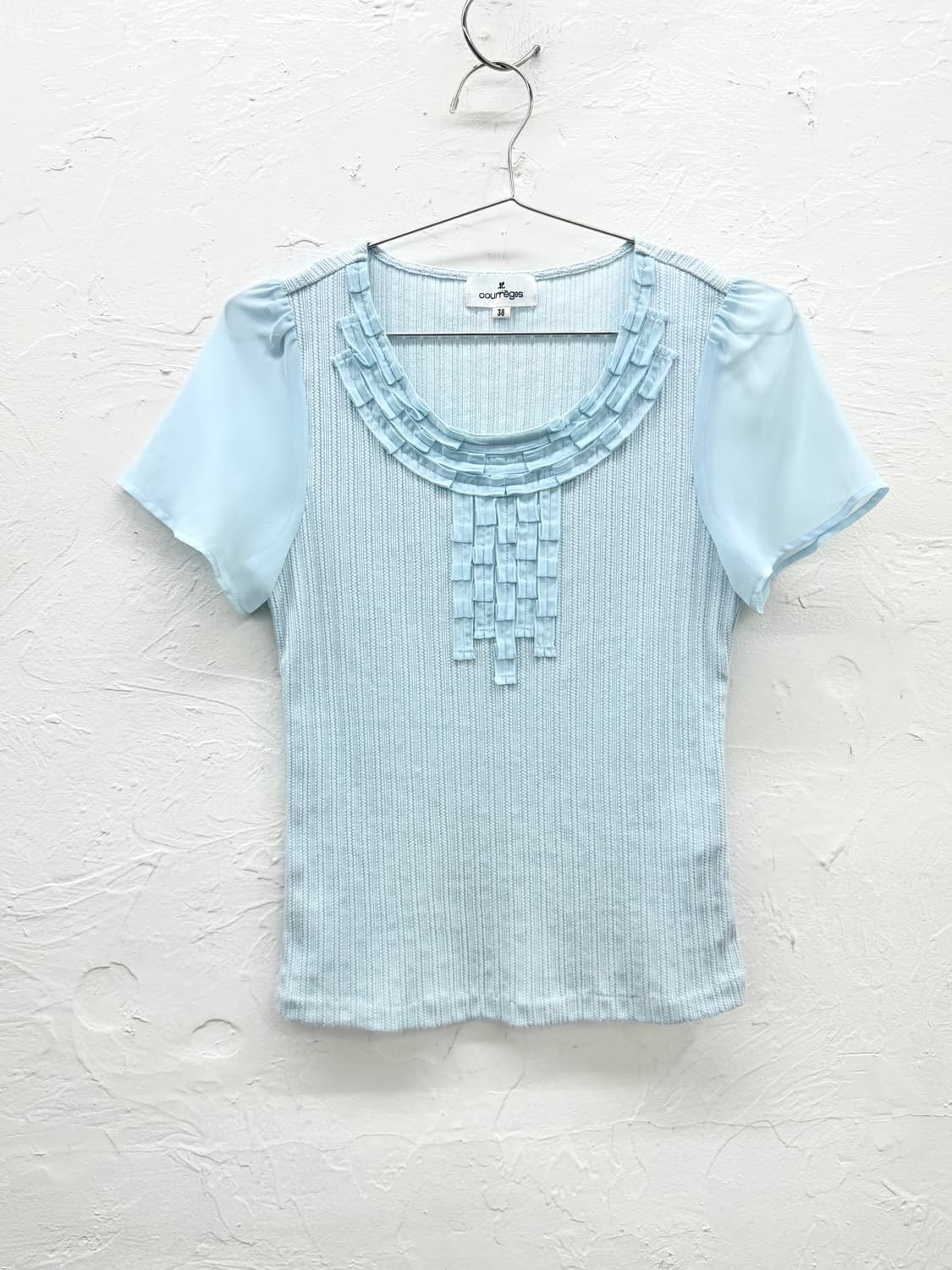 courreges 믹스드 프릴 탑 상품이미지1