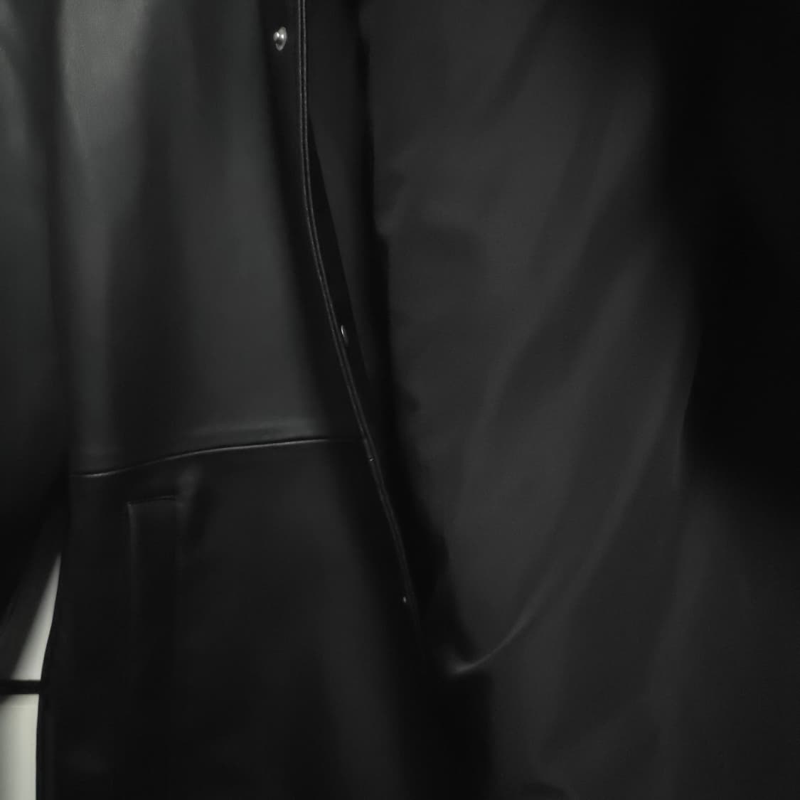 (특A급)자라 블랙 레더 자켓 M 100 상품이미지5