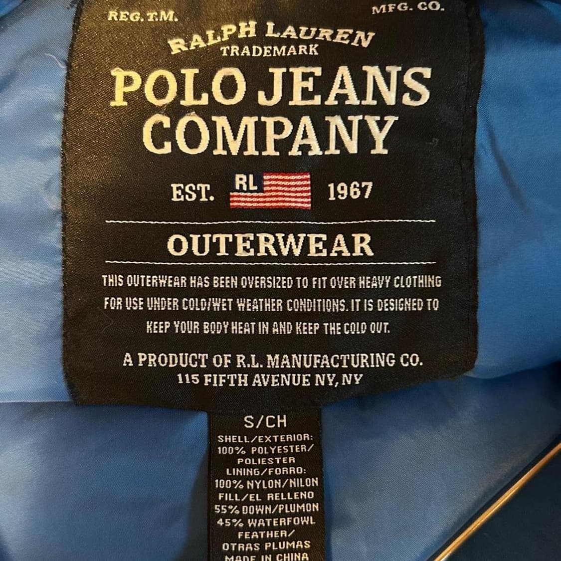 랄프 로렌 폴로 진스 컴퍼니 패딩 상품이미지4