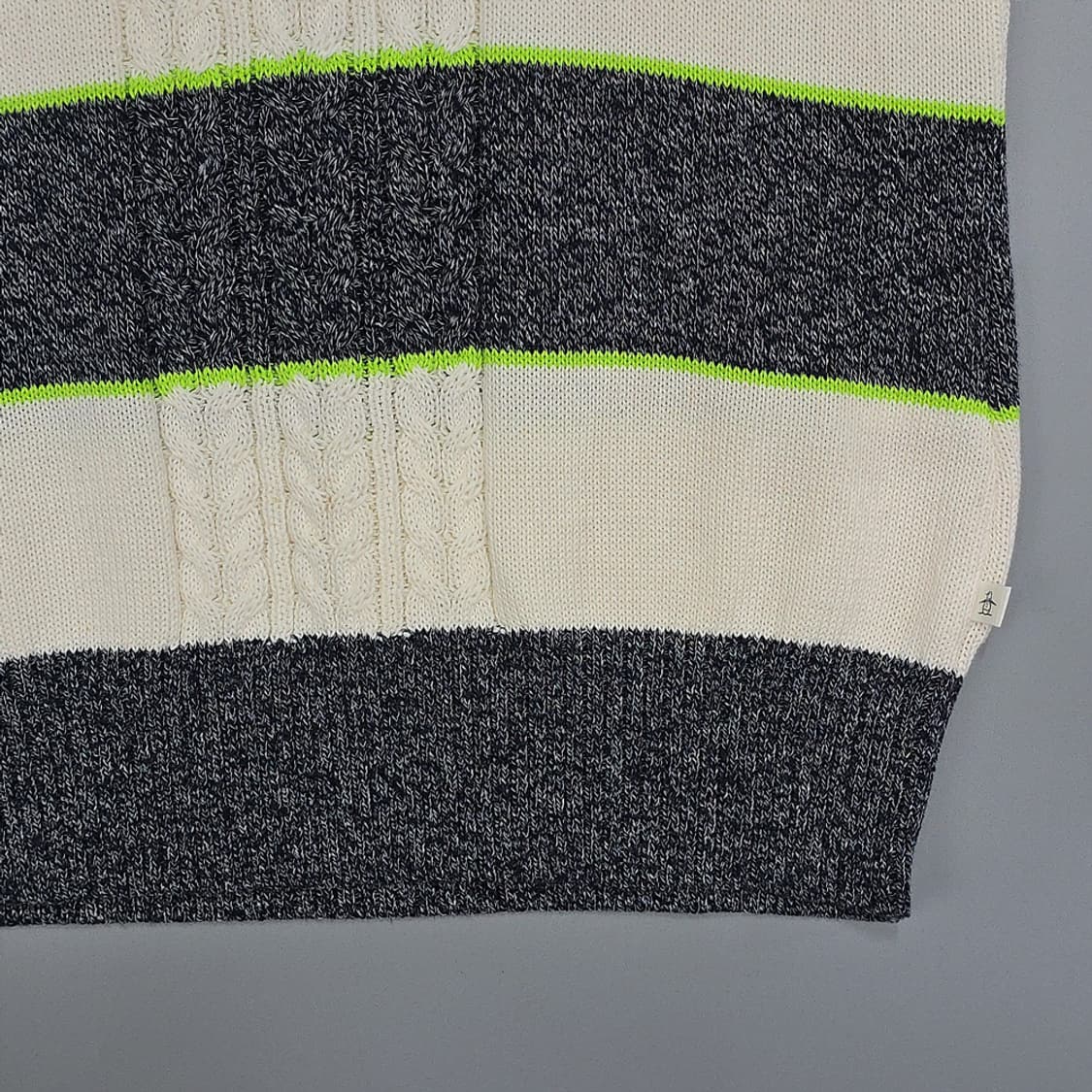 먼싱웨어(Munsingwear) 여성용 스트라이프 니트 베스트 90(L) 상품이미지3