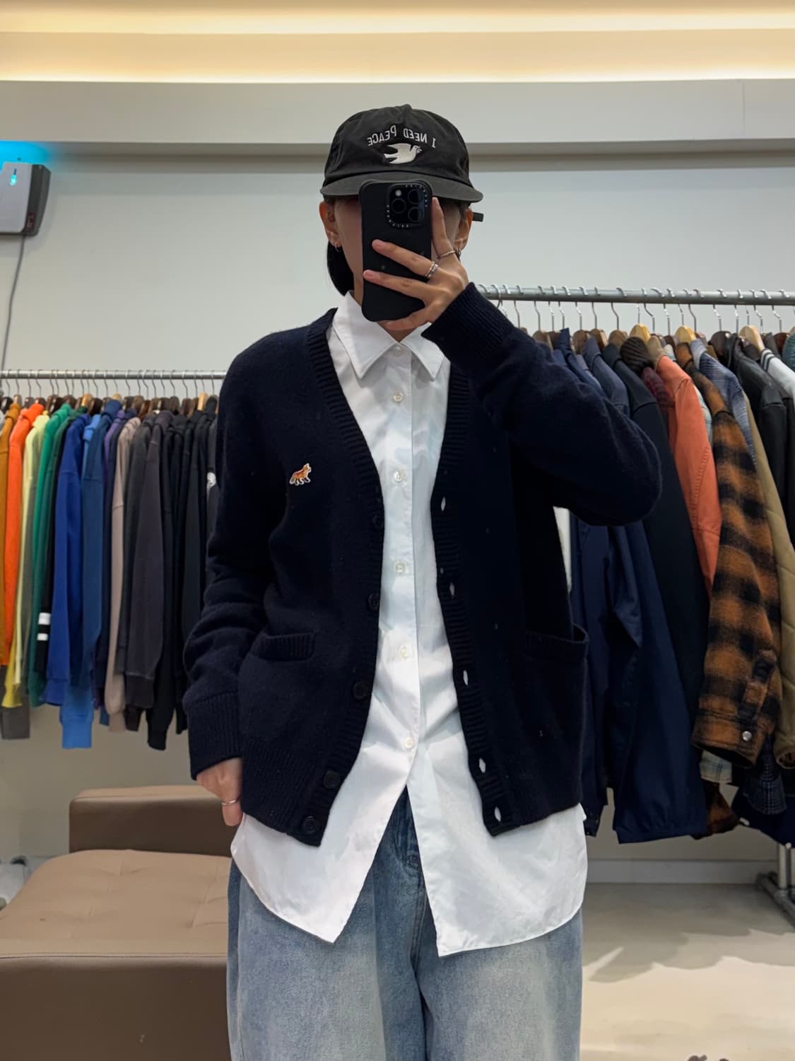 메종 키츠네 베이비 폭스 패치 가디건 상품이미지9