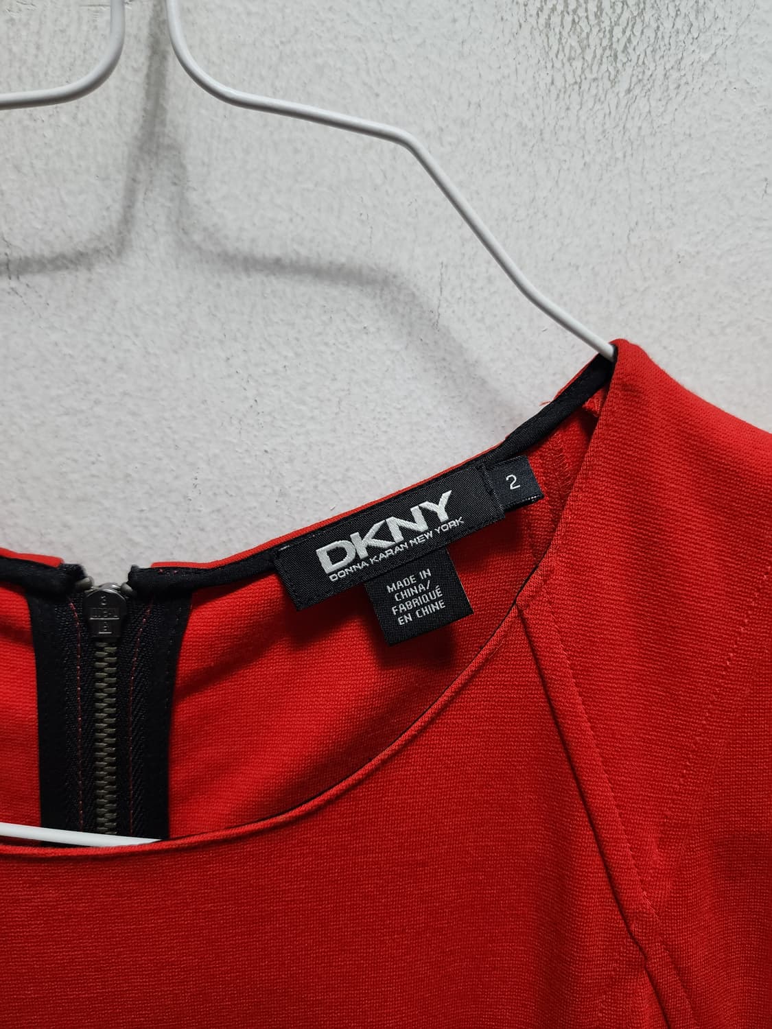 DKNY 레드 스판 원피스 상품이미지3