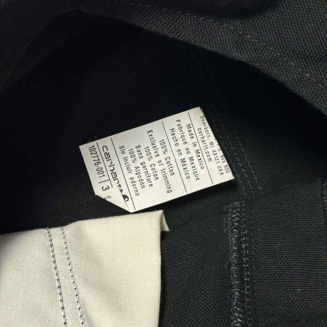 칼하트 블랙 오버롤 멜빵 상품이미지5