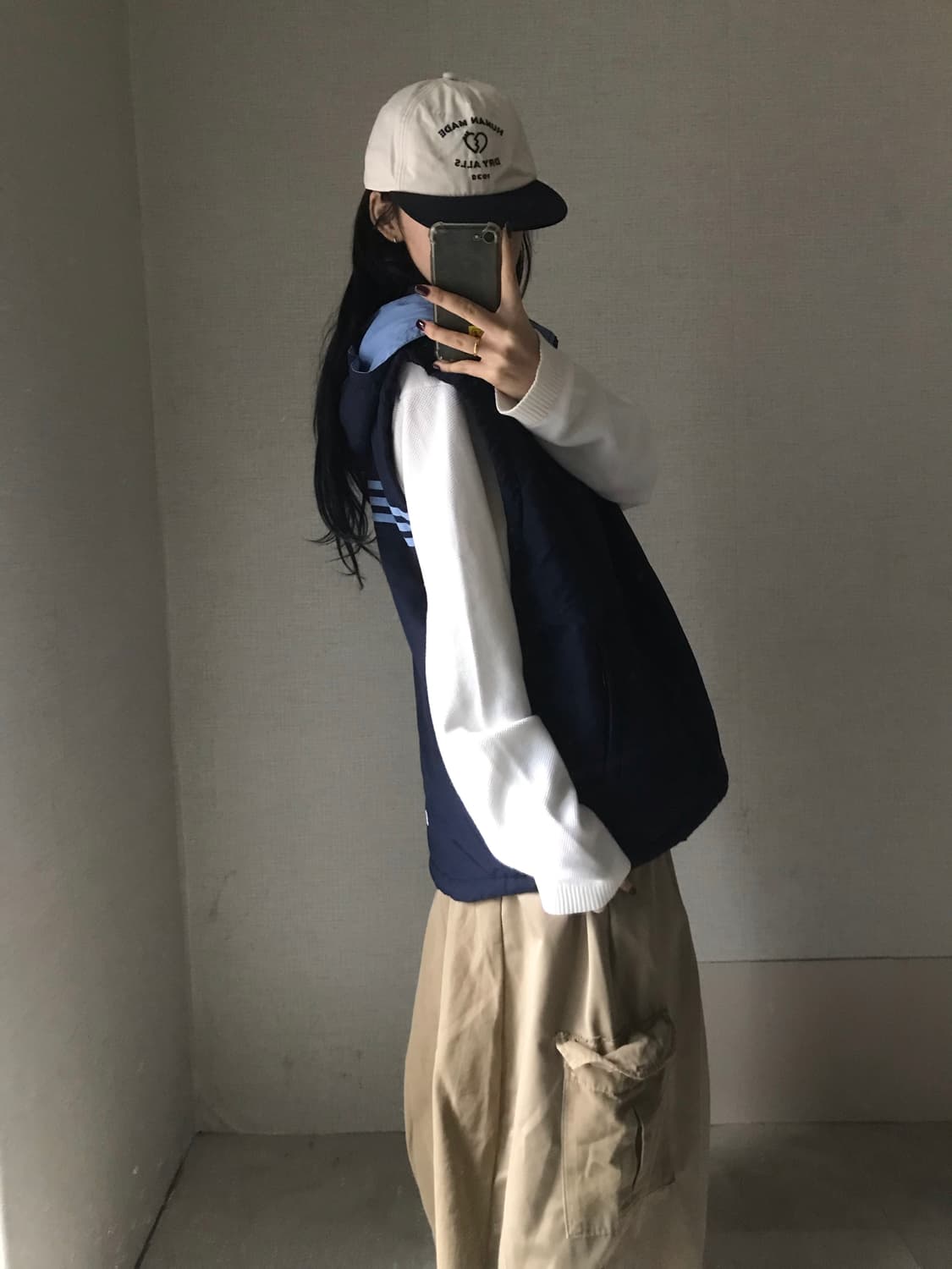 아디다스 90s 빅로고 누빔 조끼 상품이미지5