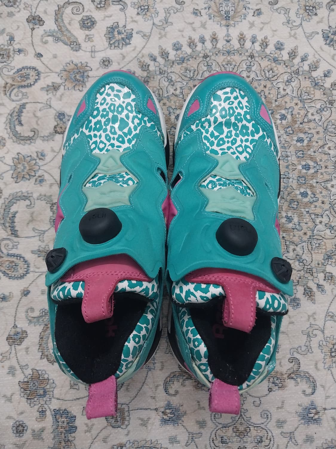 리복 퓨리 레오파드 아쿠아민트 240mm 상품이미지7