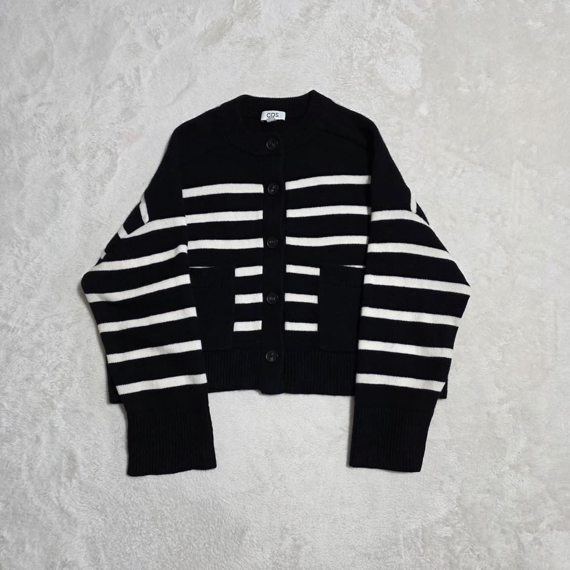 (M)여성 코스 COS 울 크루넥 스트라이프 가디건 상품이미지2